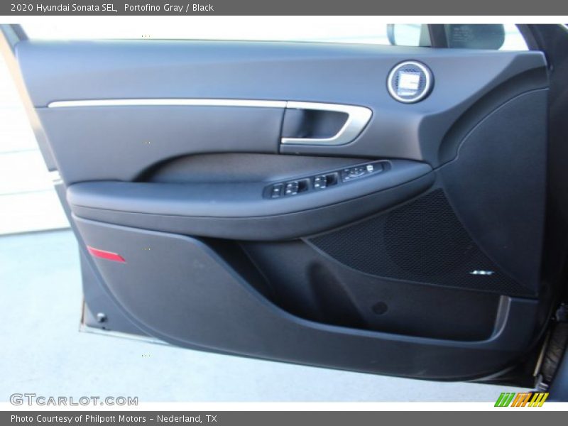 Portofino Gray / Black 2020 Hyundai Sonata SEL