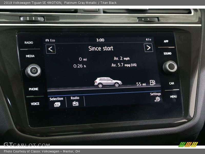 Platinum Gray Metallic / Titan Black 2019 Volkswagen Tiguan SE 4MOTION