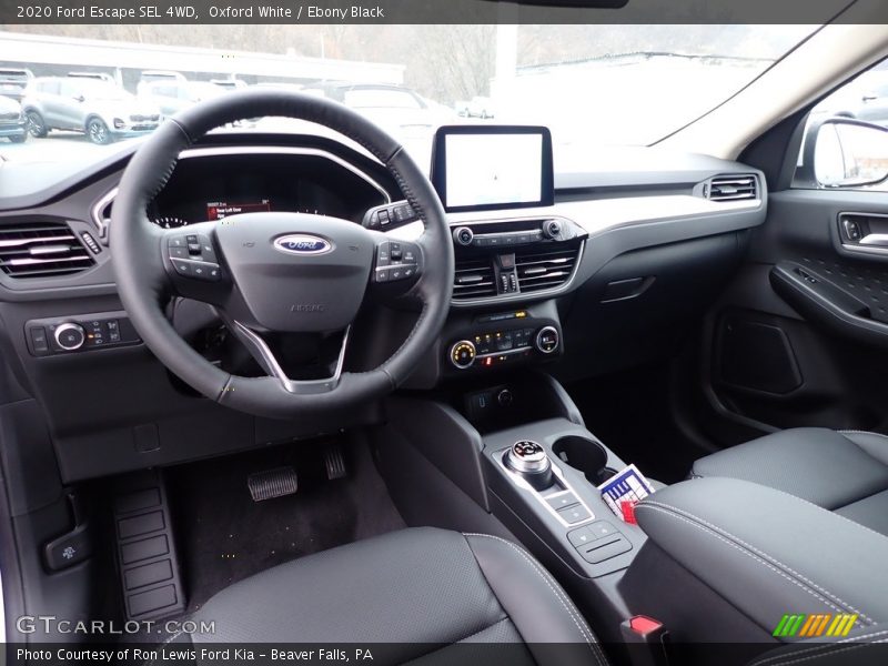 Oxford White / Ebony Black 2020 Ford Escape SEL 4WD