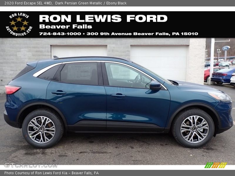 Dark Persian Green Metallic / Ebony Black 2020 Ford Escape SEL 4WD