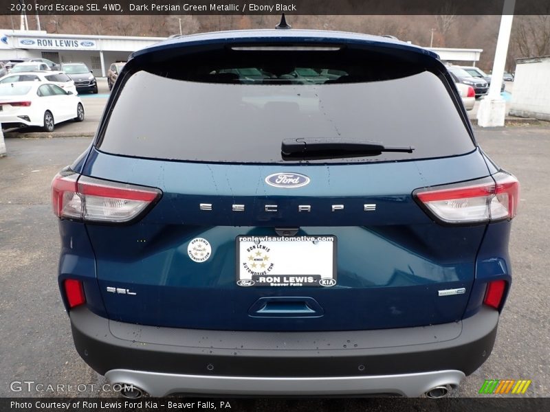 Dark Persian Green Metallic / Ebony Black 2020 Ford Escape SEL 4WD