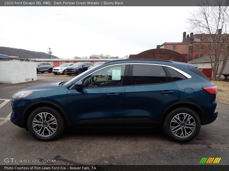 Dark Persian Green Metallic / Ebony Black 2020 Ford Escape SEL 4WD