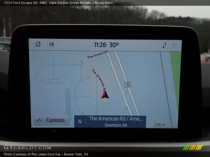 Navigation of 2020 Escape SEL 4WD
