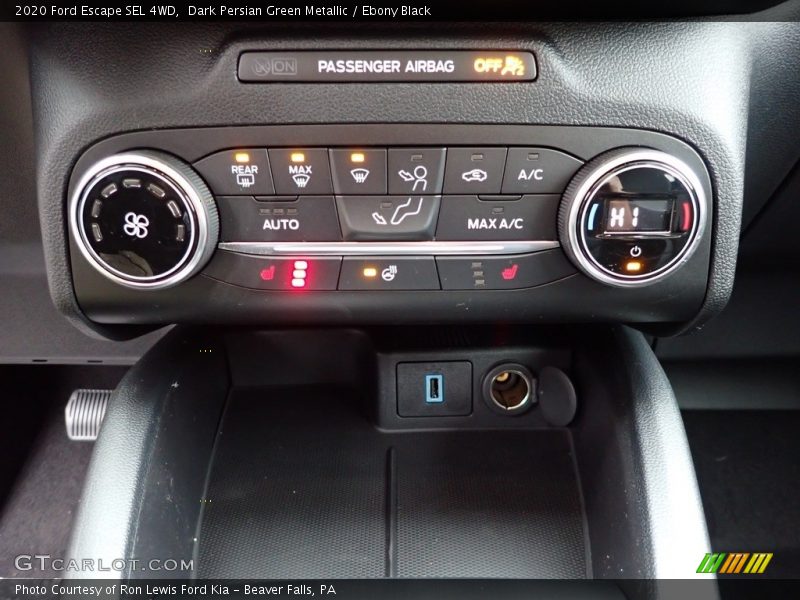 Controls of 2020 Escape SEL 4WD