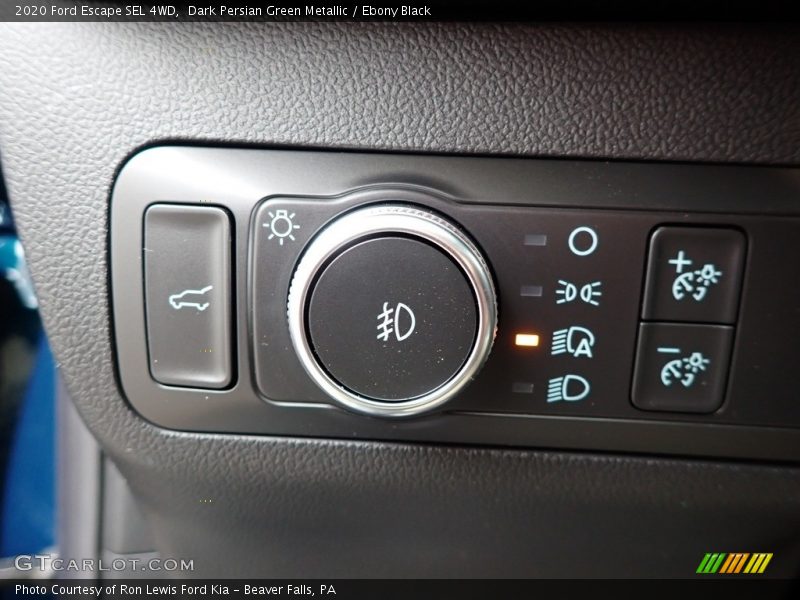Controls of 2020 Escape SEL 4WD
