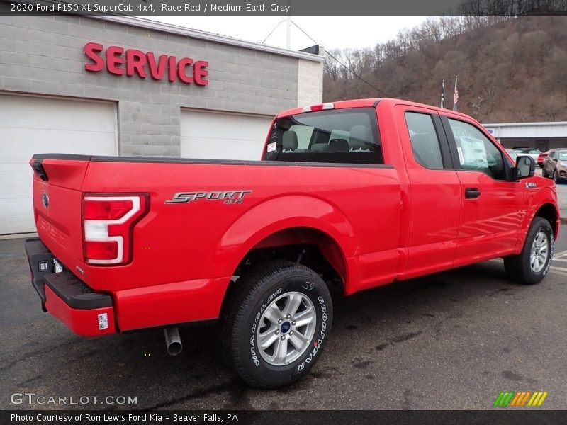 Race Red / Medium Earth Gray 2020 Ford F150 XL SuperCab 4x4