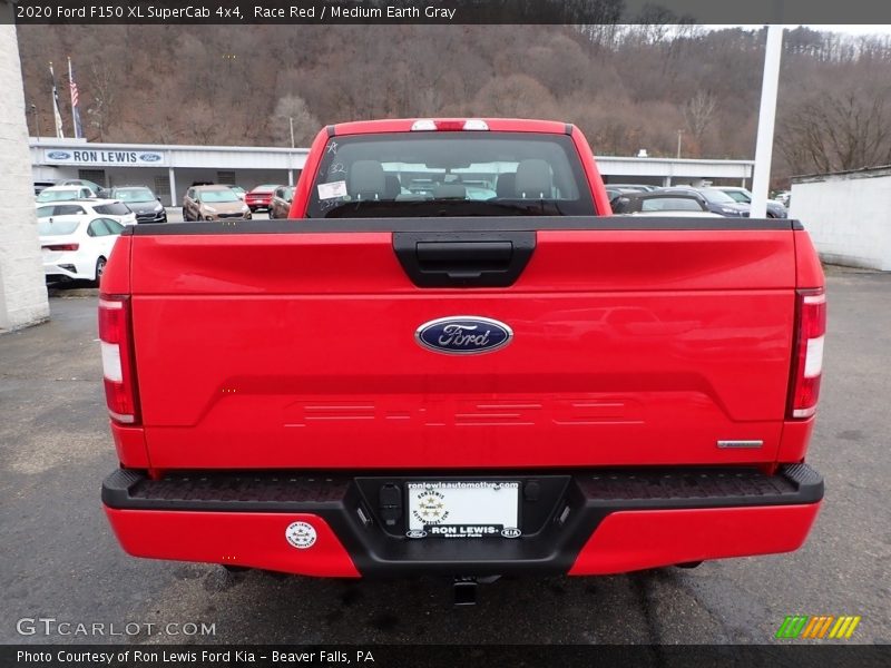 Race Red / Medium Earth Gray 2020 Ford F150 XL SuperCab 4x4