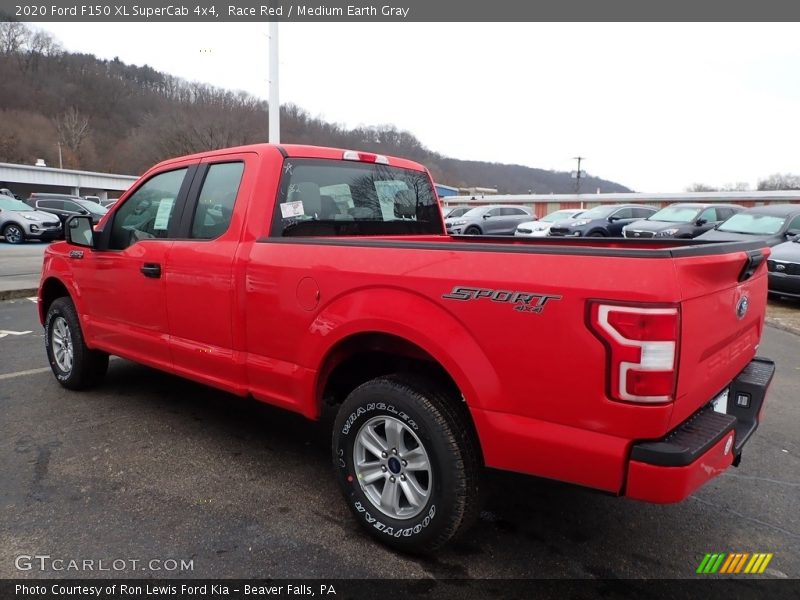 Race Red / Medium Earth Gray 2020 Ford F150 XL SuperCab 4x4