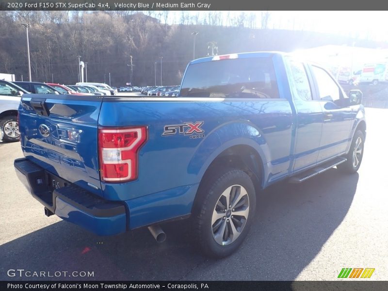 Velocity Blue / Medium Earth Gray 2020 Ford F150 STX SuperCab 4x4