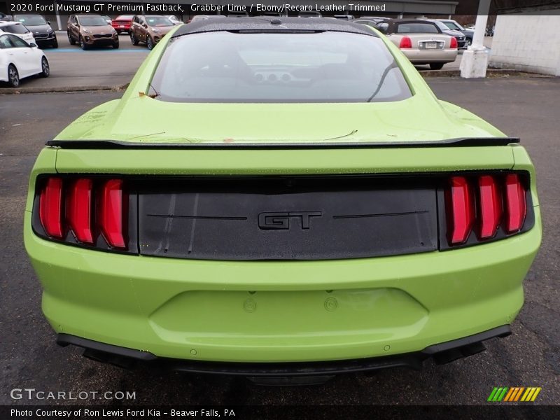 Grabber Lime / Ebony/Recaro Leather Trimmed 2020 Ford Mustang GT Premium Fastback