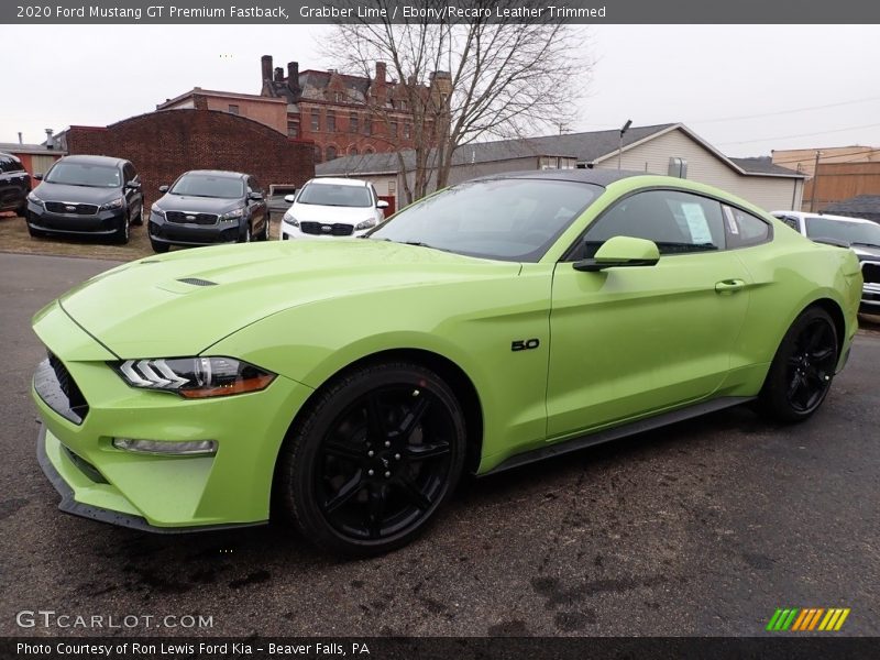 Front 3/4 View of 2020 Mustang GT Premium Fastback