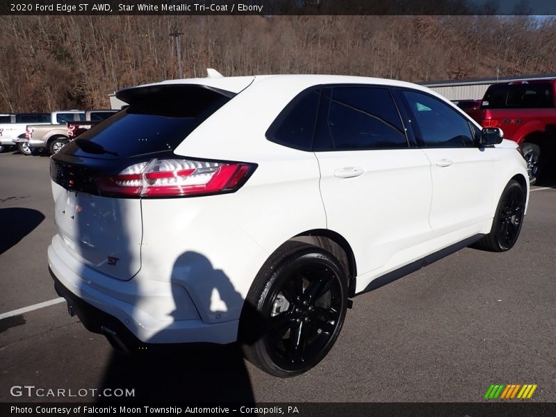 Star White Metallic Tri-Coat / Ebony 2020 Ford Edge ST AWD