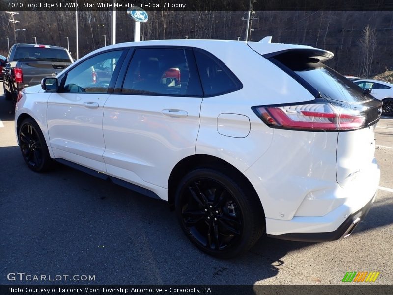 Star White Metallic Tri-Coat / Ebony 2020 Ford Edge ST AWD