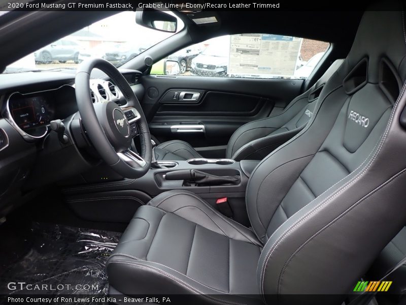  2020 Mustang GT Premium Fastback Ebony/Recaro Leather Trimmed Interior