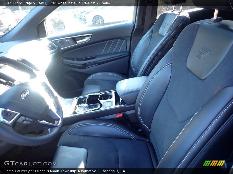 Star White Metallic Tri-Coat / Ebony 2020 Ford Edge ST AWD