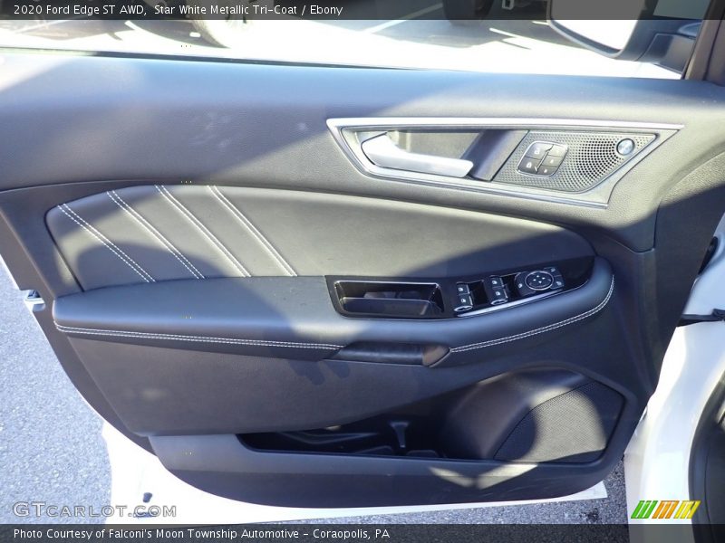 Star White Metallic Tri-Coat / Ebony 2020 Ford Edge ST AWD