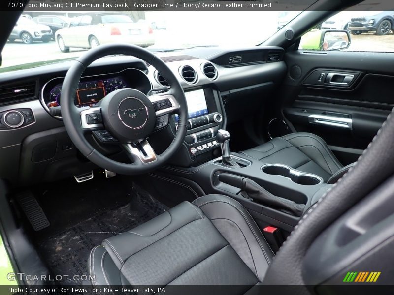 Front Seat of 2020 Mustang GT Premium Fastback