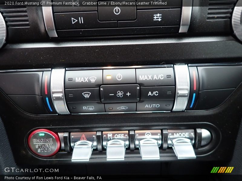 Controls of 2020 Mustang GT Premium Fastback