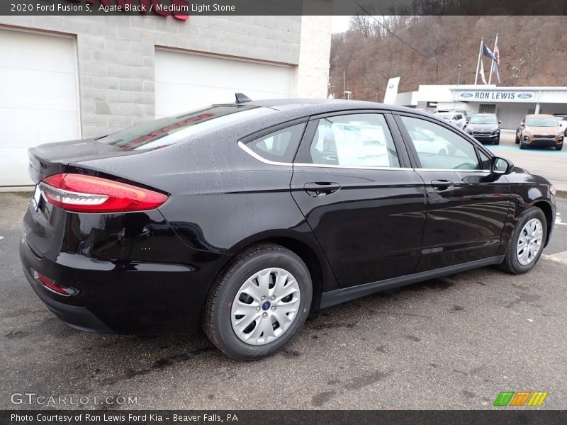 Agate Black / Medium Light Stone 2020 Ford Fusion S