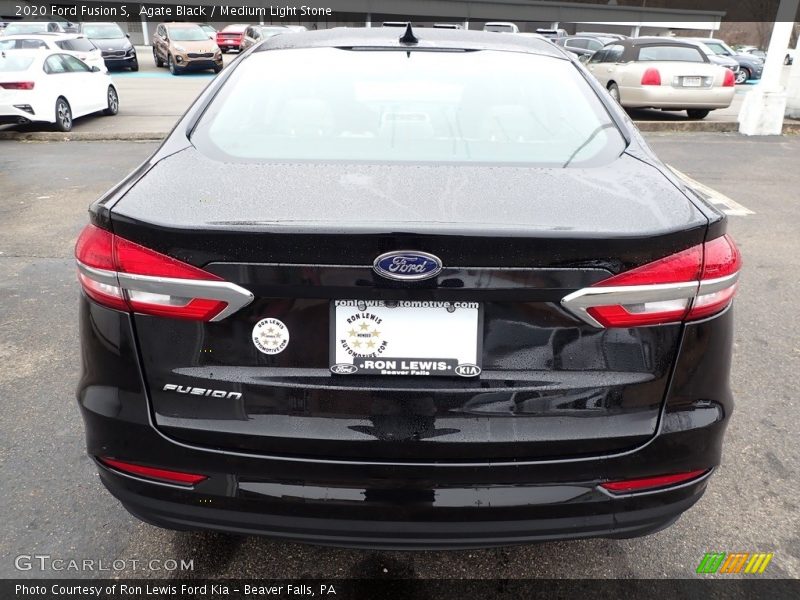 Agate Black / Medium Light Stone 2020 Ford Fusion S