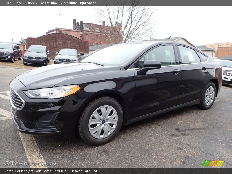 Agate Black / Medium Light Stone 2020 Ford Fusion S