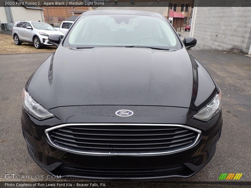 Agate Black / Medium Light Stone 2020 Ford Fusion S
