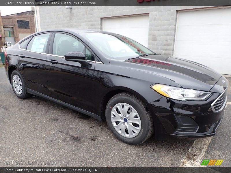 Agate Black / Medium Light Stone 2020 Ford Fusion S
