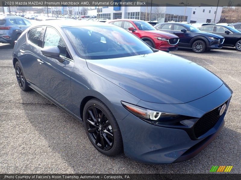 Polymetal Gray Metallic / Black 2020 Mazda MAZDA3 Premium Hatchback AWD