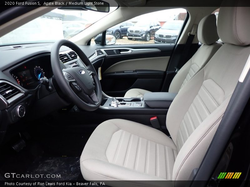 Agate Black / Medium Light Stone 2020 Ford Fusion S