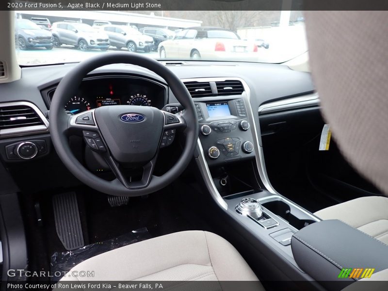 Agate Black / Medium Light Stone 2020 Ford Fusion S