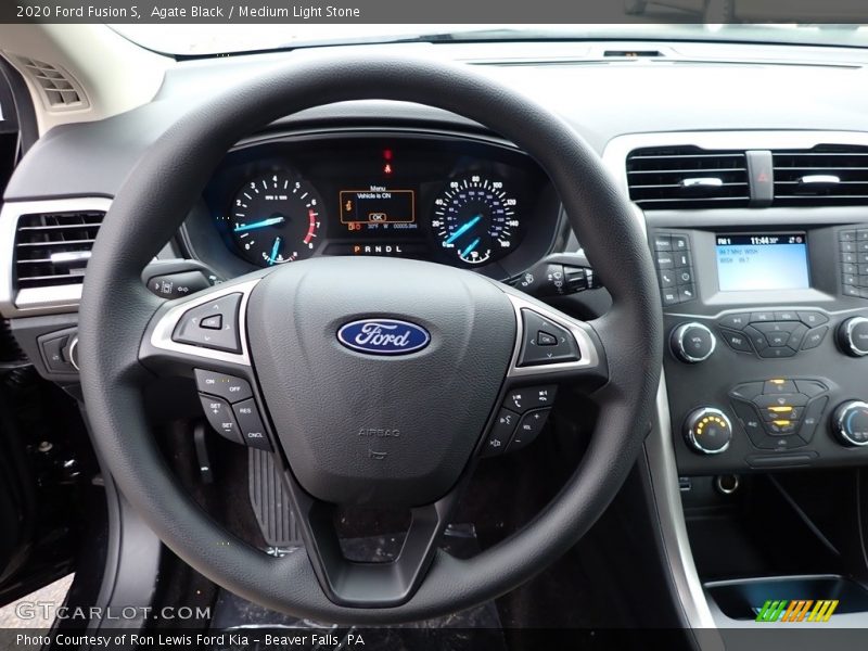 Agate Black / Medium Light Stone 2020 Ford Fusion S