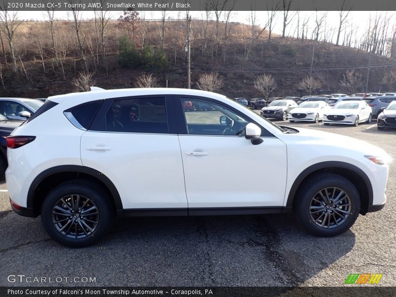 Snowflake White Pearl / Black 2020 Mazda CX-5 Touring AWD