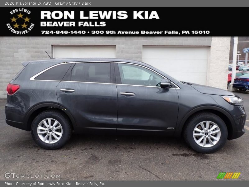 Gravity Gray / Black 2020 Kia Sorento LX AWD