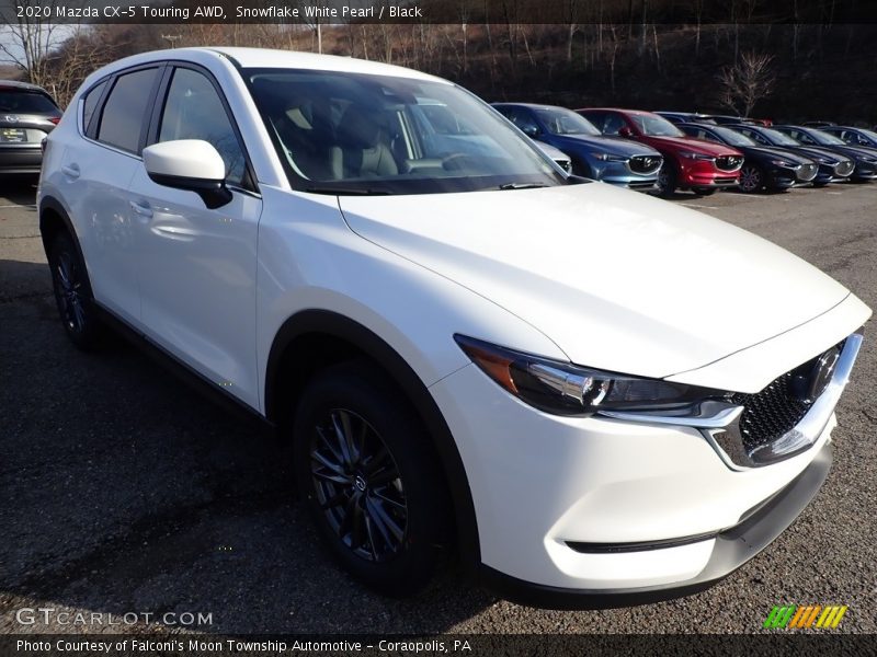 Snowflake White Pearl / Black 2020 Mazda CX-5 Touring AWD
