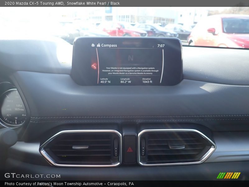 Snowflake White Pearl / Black 2020 Mazda CX-5 Touring AWD
