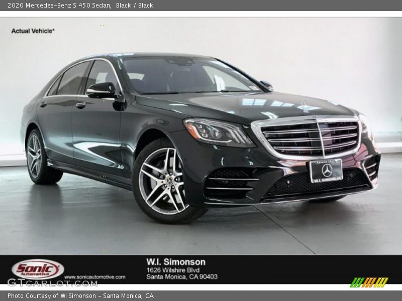 Black / Black 2020 Mercedes-Benz S 450 Sedan