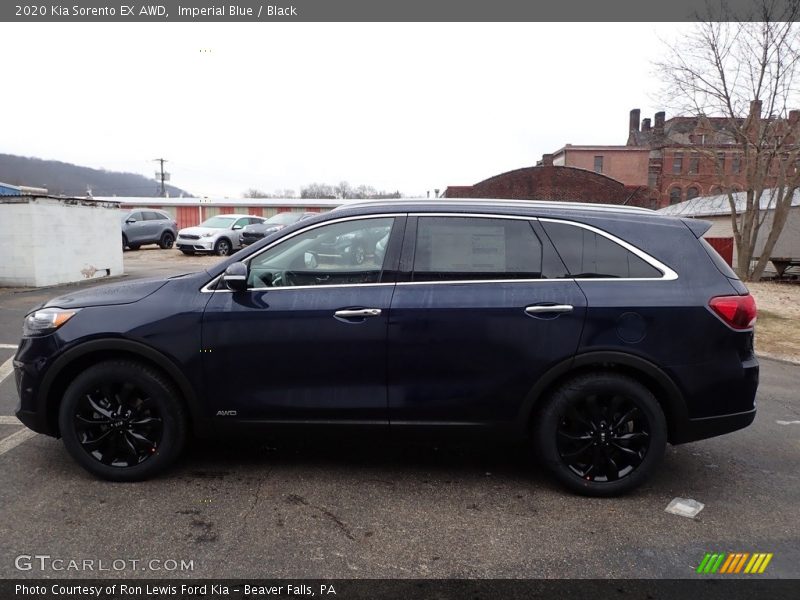 Imperial Blue / Black 2020 Kia Sorento EX AWD