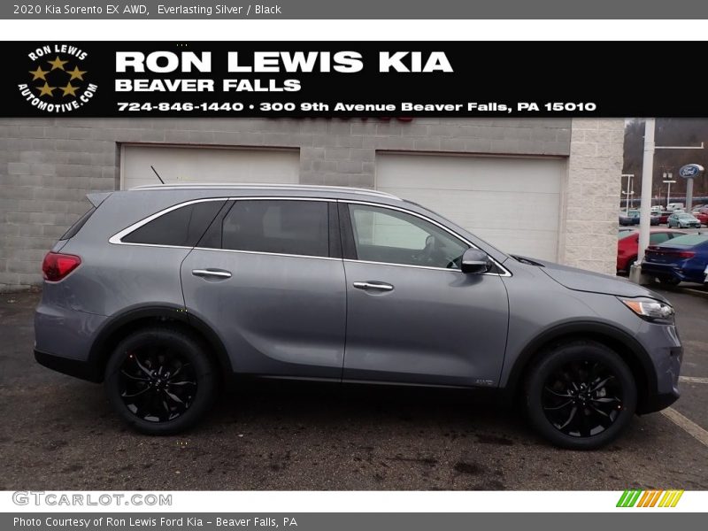 Everlasting Silver / Black 2020 Kia Sorento EX AWD