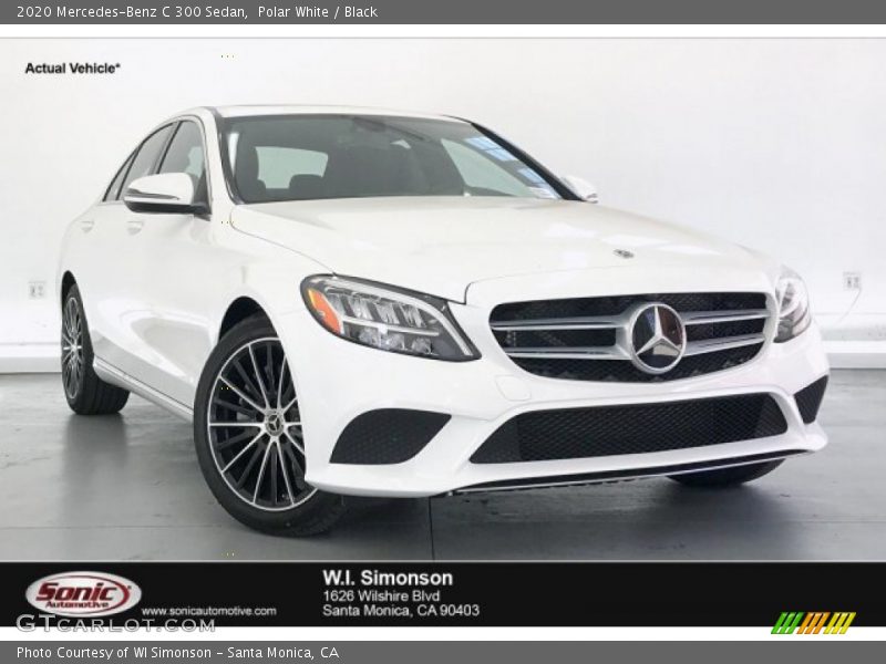 Polar White / Black 2020 Mercedes-Benz C 300 Sedan