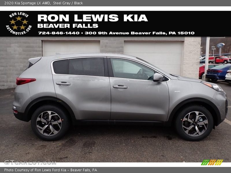 Steel Gray / Black 2020 Kia Sportage LX AWD
