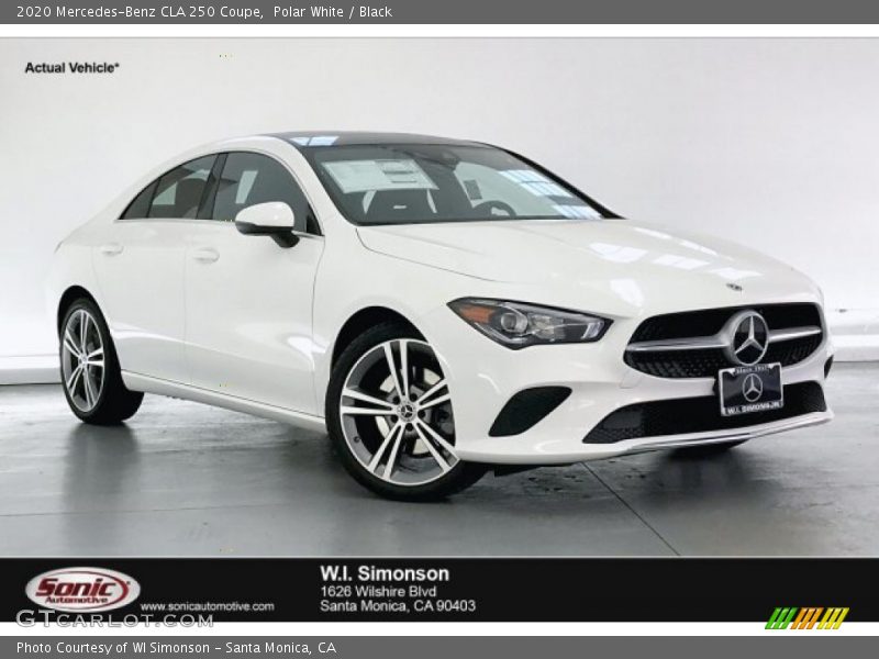 Polar White / Black 2020 Mercedes-Benz CLA 250 Coupe