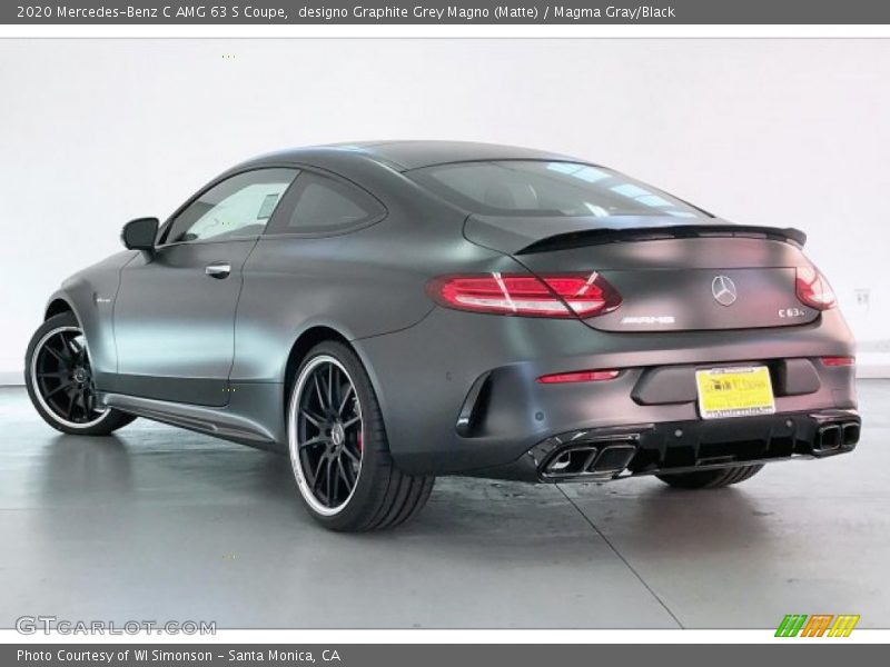 designo Graphite Grey Magno (Matte) / Magma Gray/Black 2020 Mercedes-Benz C AMG 63 S Coupe