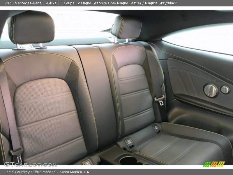 Rear Seat of 2020 C AMG 63 S Coupe