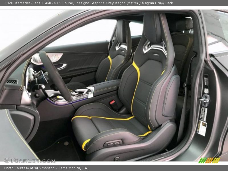  2020 C AMG 63 S Coupe Magma Gray/Black Interior