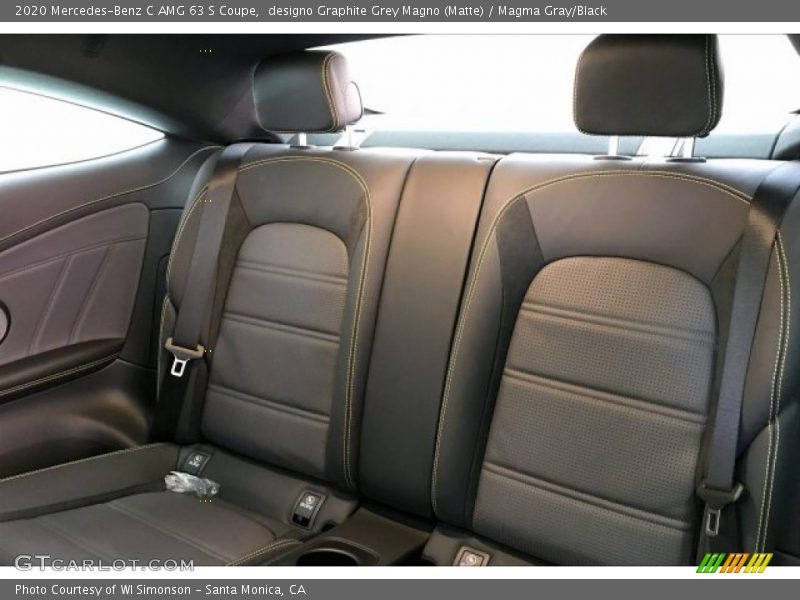 Rear Seat of 2020 C AMG 63 S Coupe