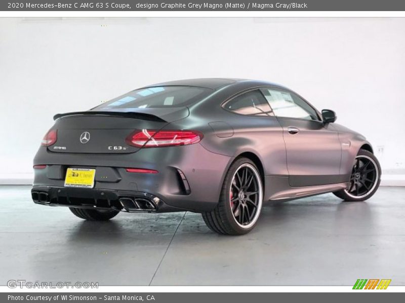 designo Graphite Grey Magno (Matte) / Magma Gray/Black 2020 Mercedes-Benz C AMG 63 S Coupe