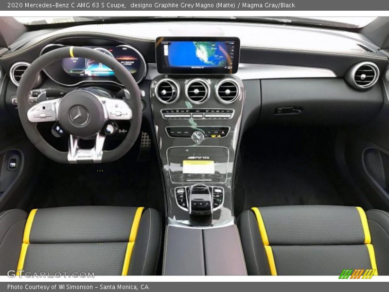 Dashboard of 2020 C AMG 63 S Coupe