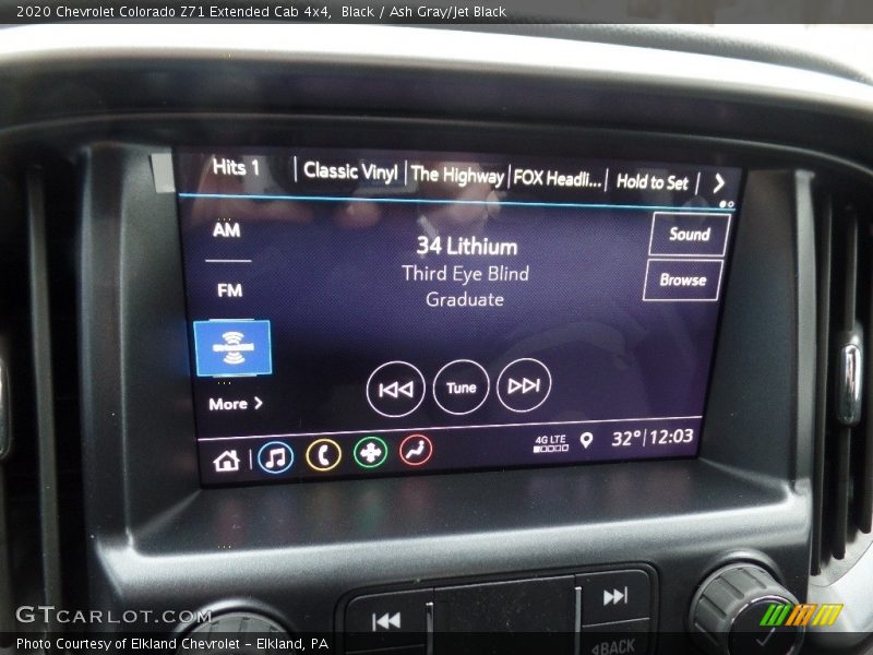 Black / Ash Gray/Jet Black 2020 Chevrolet Colorado Z71 Extended Cab 4x4