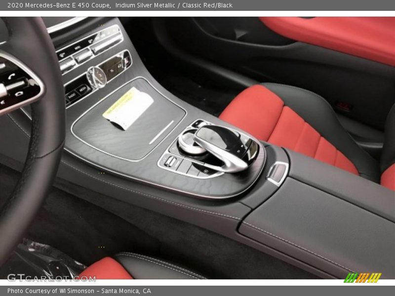 Iridium Silver Metallic / Classic Red/Black 2020 Mercedes-Benz E 450 Coupe