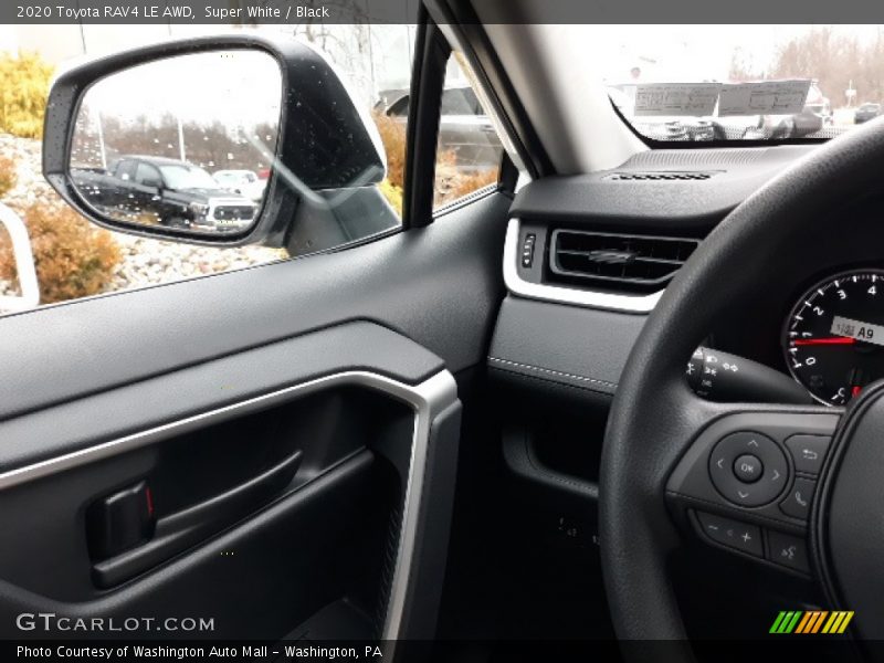 Super White / Black 2020 Toyota RAV4 LE AWD